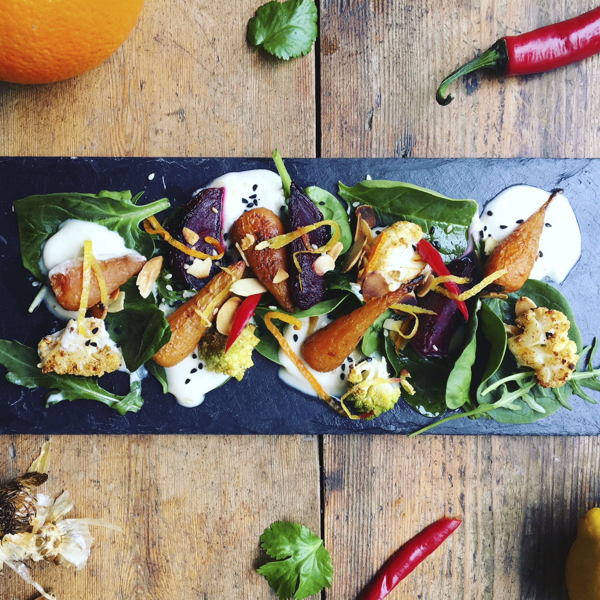 seasons-wild-free-dinner-parties-delivered-kent-healthy-vegetarian-starter luxury wedding catering